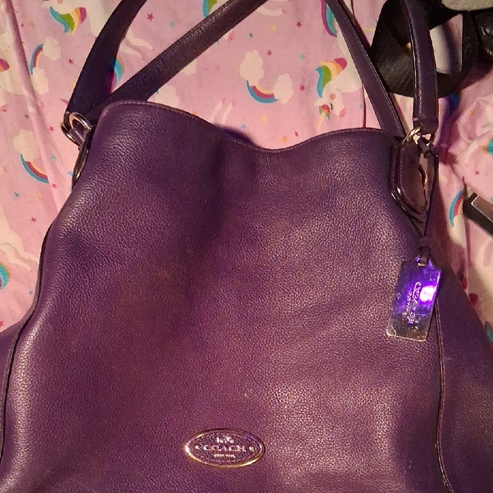 Coach Purple Shoulder Bag